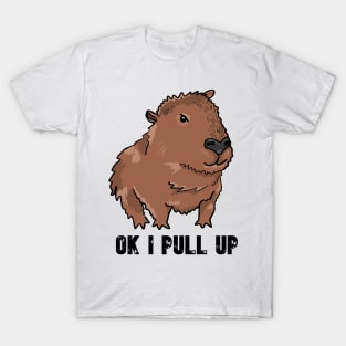 Ok I Pull Up Capybara T-Shirt